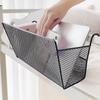 Hanging Bedside Storage Basket: Dormitory Bunk Organizer with Hooks