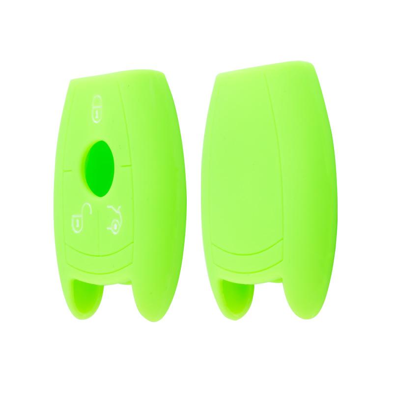 Suitable for Mercedes-Benz C200 Smart 3-button NEC Silicone Key Cover BENZ Soft Key Bag G50 Car Remote Control Protective Cover