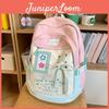 Sweet Cute Student Book Bag For Girls With Large Capacity And Lightweight Design