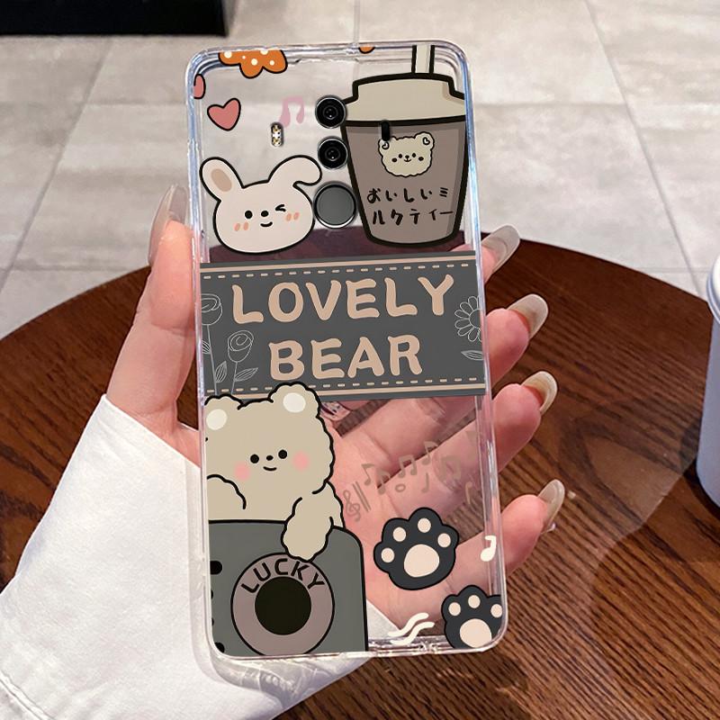 For Huawei Mate 10 Pro Capa Huawei Nova 2i Fundas Huawei Mate 10 Lite Covers Clear Silicone Soft TPU Coque Cute Cat Phone Case