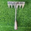 Multifunctional Farm Tools: Iron Rake & Weeding Hoe for Tilling, Loosening Soil, and Raking Grass