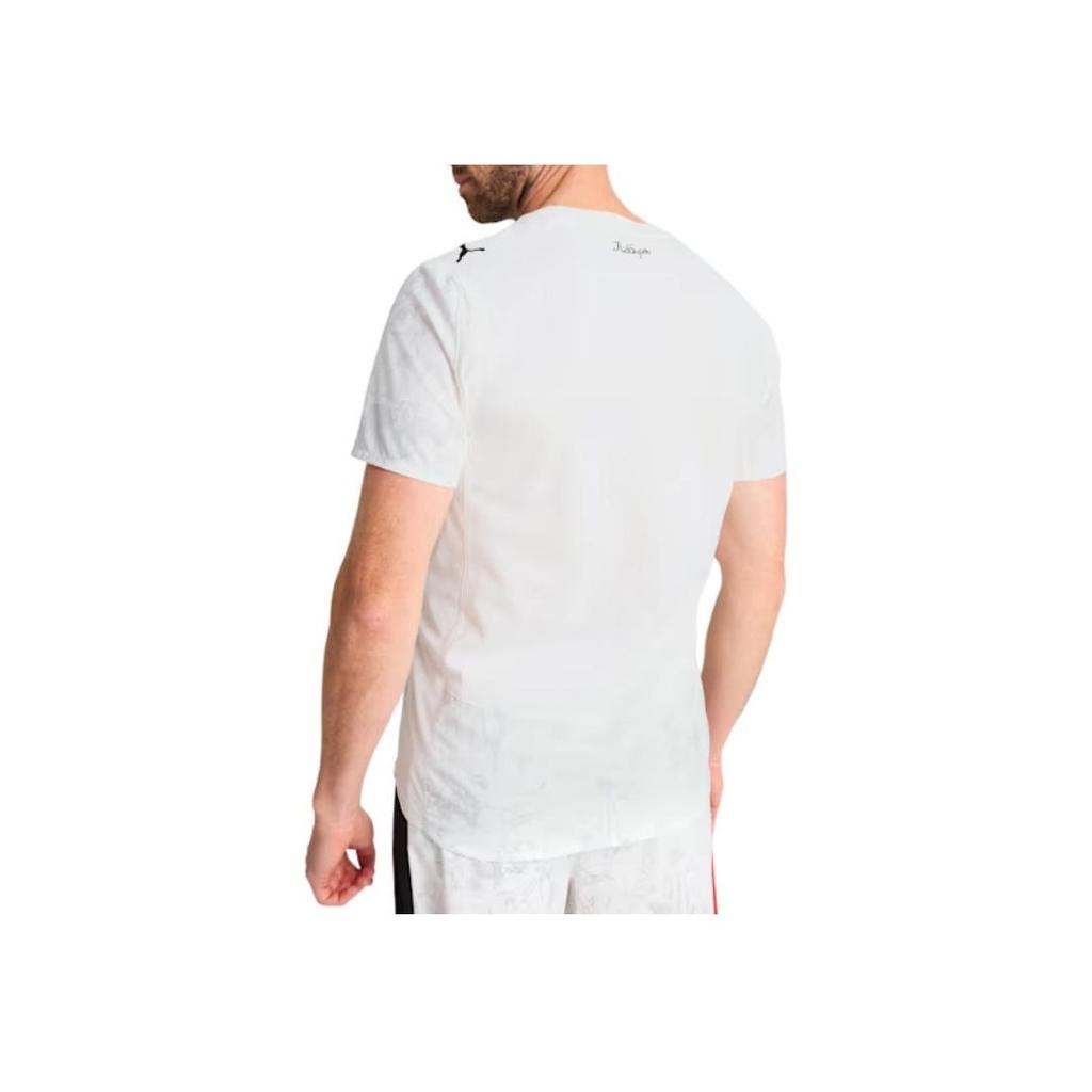 Puma X KidSuper Studios Collaboration Manchester Comfortable Moisture-Wicking Slim Fit Short Sleeve Football Shirt Men Tops 781454-07