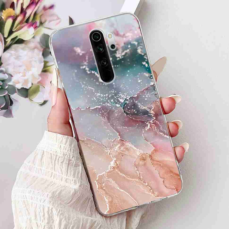 For Xiaomi Redmi Note 8 Pro 6.53" Case Luxury Flower Bow Soft Silicone TPU Cover For Redmi Note8 Pro note 8pro Shockproof Shell