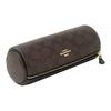 Coach Pencil Case Handheld Makeup Bag Pillow Bag Leather Pvc Handbag Medium Women handbags Dark-Brown 91177-IMAA8