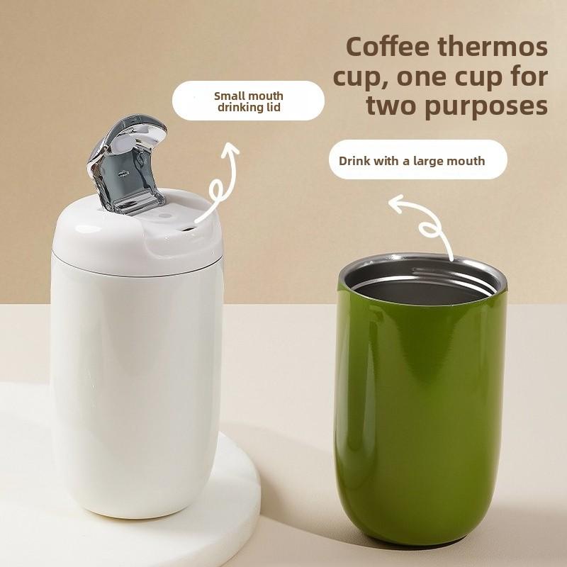 Stainless Steel Insulated Cup - Can Keep Coffee Hot or Cold. A Must-have Portable Item for Ladies. Drinking Cup.