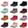 2023 Men Ankle Shoes Woman Leather Fur Snow Boots Australia Winter Shoe Women Man Boot Lady Classic Mini Pink Red Black Fur Bot