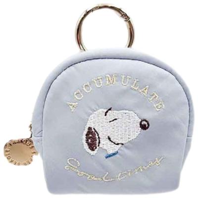 Marimo Craft SNOOPY Sweets Series Mini Pouch with Carabiner, Blue, W70 X H70 X D40mm (SPCQ-485)