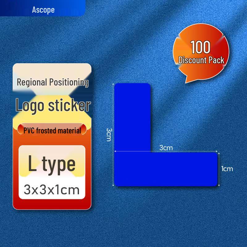 L-Shaped 5S/6S Management Corner Marking Stickers