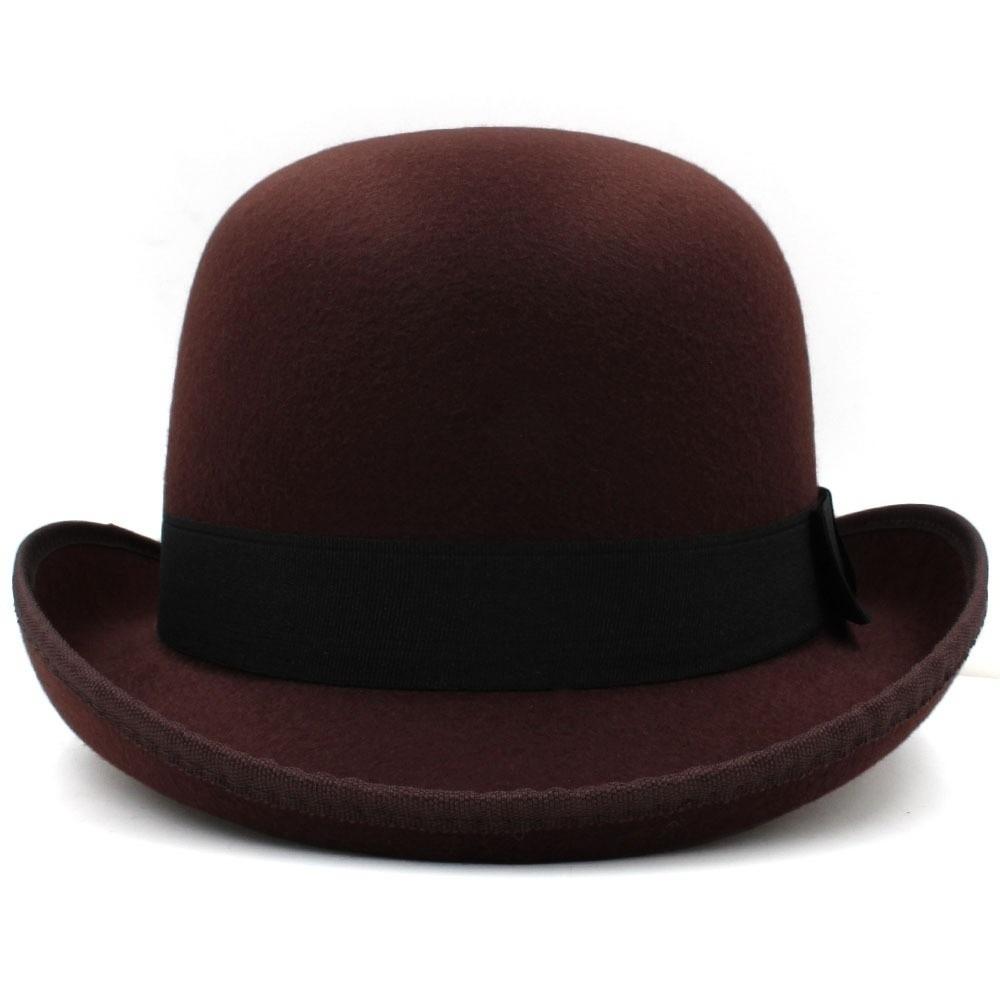 Solid Color Magician Hat Wide Edge Gentleman Hat New Jazz Cap  Men and Women