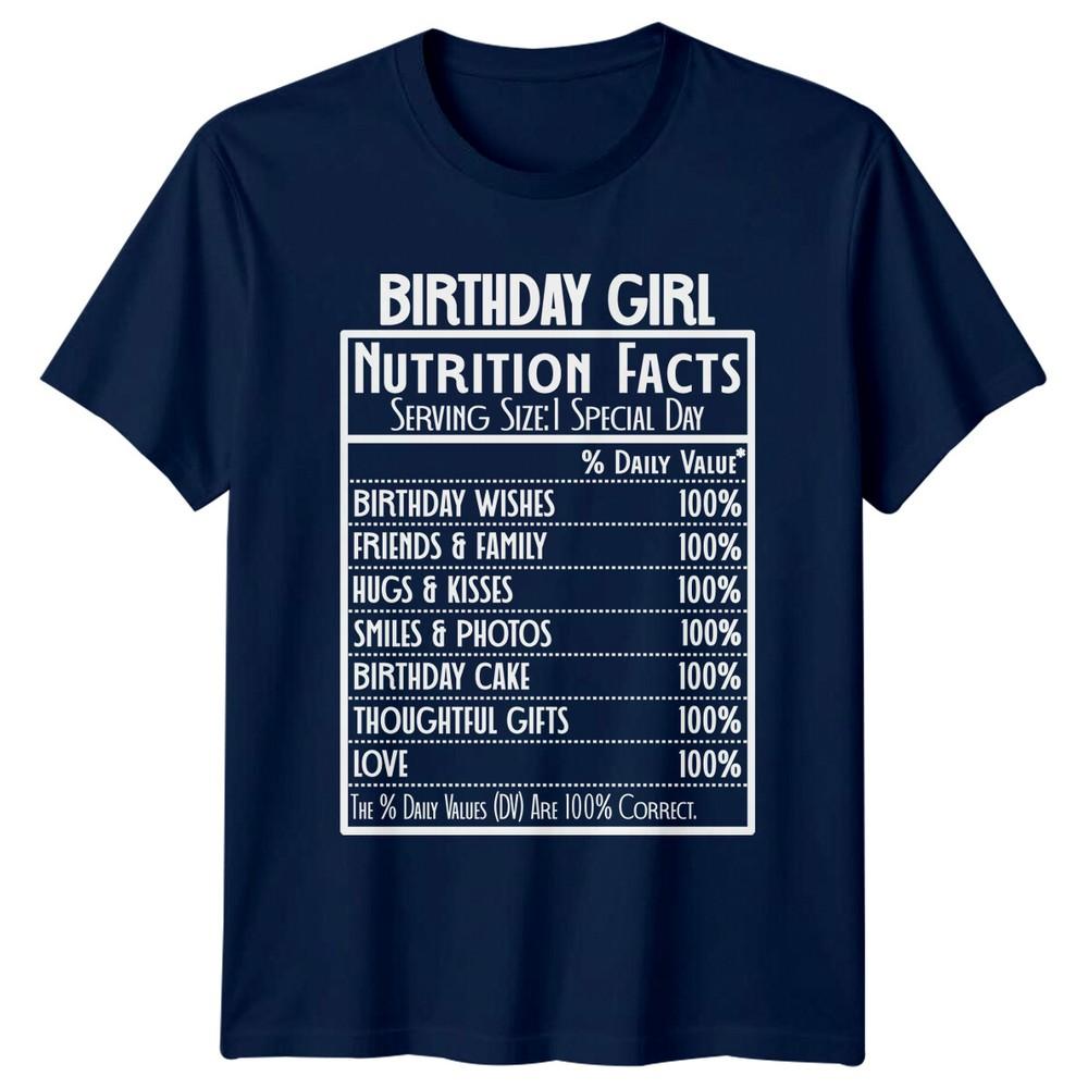 Birthday Girl Nutrition Facts Special Day TShirt