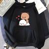 Cute Panda Bear Hoodie Bubu Dudu Cartoon Sweatshirt Long Sleeve High Quality Womens Pullovers Printed Kawaii Tops