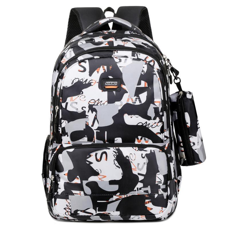 Backpack Outdoor Printed Computer Bag Anti Friction Student Schoolbag