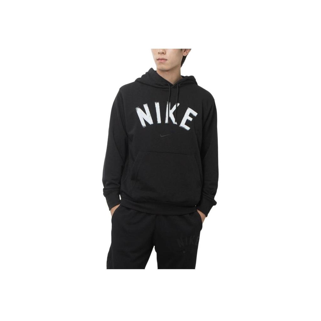 Nike American Retro Color Block Logo Printed Hoodie Men Hoodies Black FV9920-010