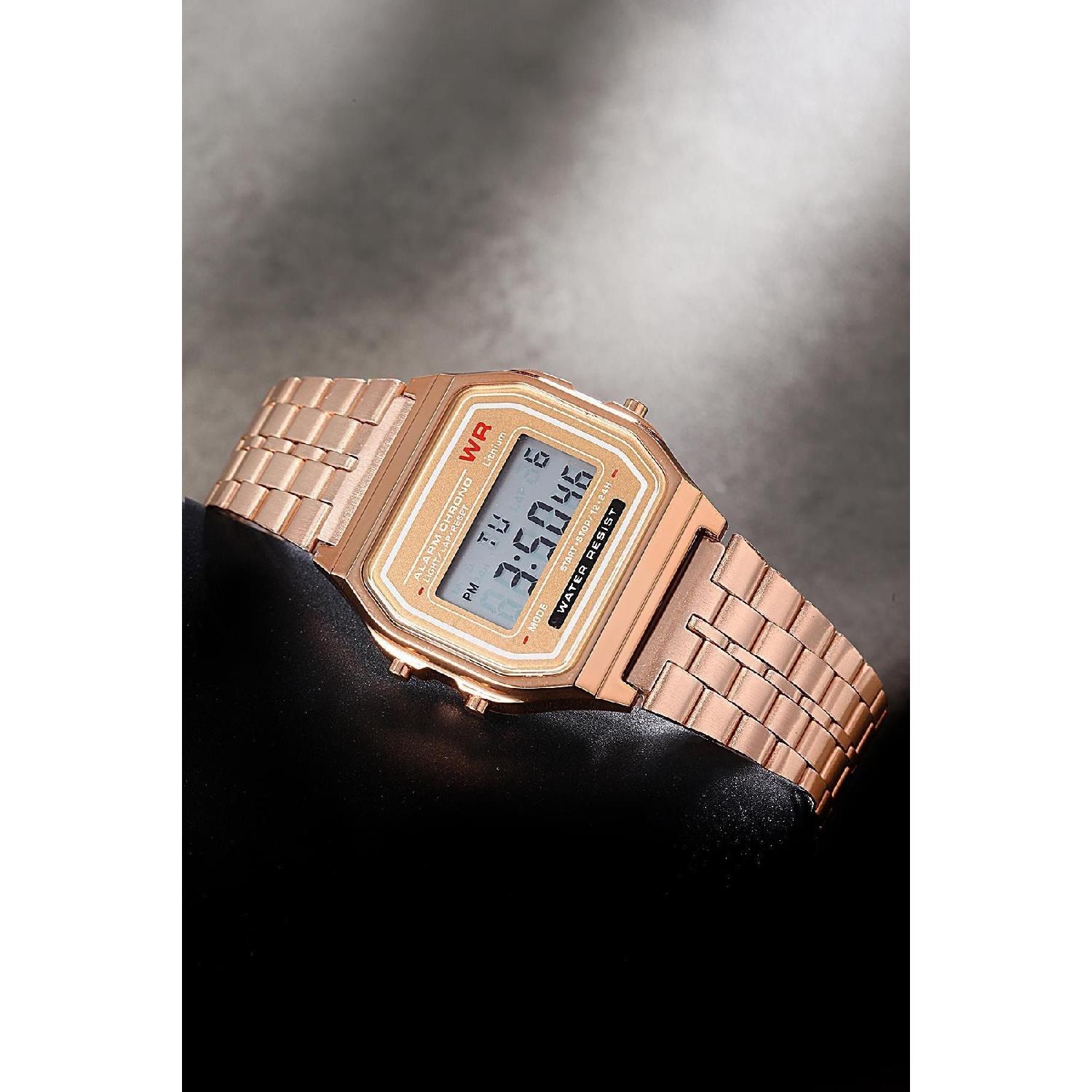 

Unisex Copper Retro Style Metal Band Digital Wristwatch Umr410037