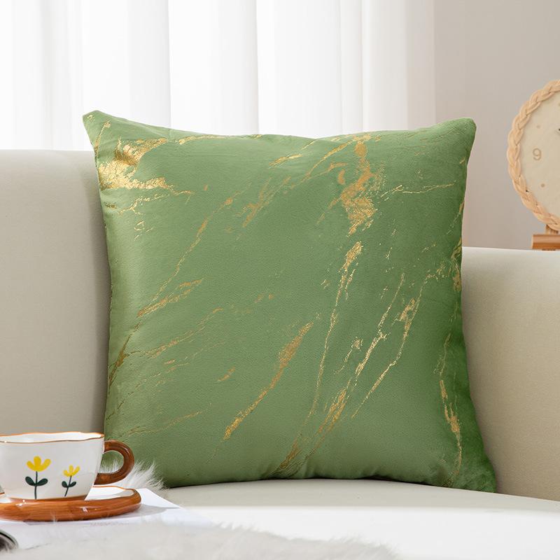 

Dutch velvet bronzing pillow high-grade flannel pillow cover sofa living room model house light luxury pillowcase 30*50 - pillowcase only