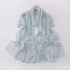Chiffon Long Scarf Double Heart Rhinestone Ethnic Headscarf For Women