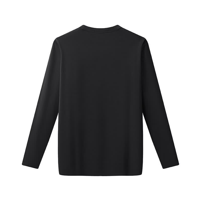 EMZ Men's Cotton Blend Round Neck Long Sleeve T-Shirt