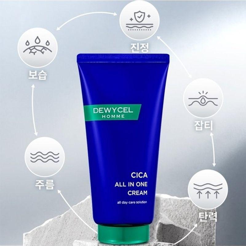 Homme Cica All-in-One Feuchtigkeits-Boost-Creme Große Kapazität 150ml / Beruhigende Feuchtigkeitsspendende All-in-One-Creme für Männer