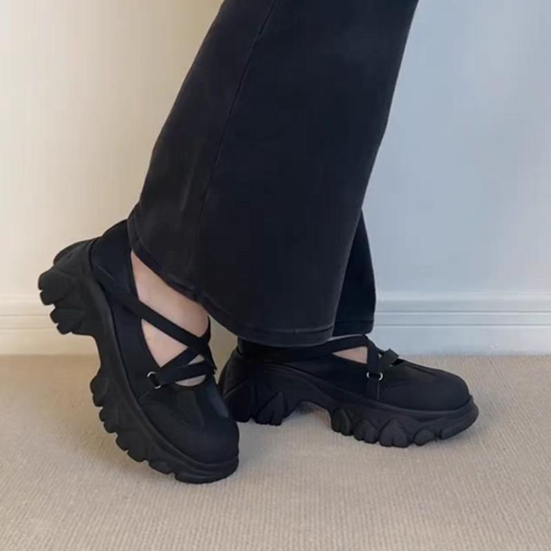 Clogs with Heel Sports  Sandals All-Match Breathable Shoes Lady 2025 Shallow Mouth Thick Medium New Multicolored