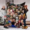 Halloween horror Theme Printed Blanket - Perfect for Couch, Bed, Travel & Outdoor Use | Machine Washable, Cozy & Durable.