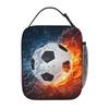 Borsa Pranzo Sportiva con Pallone da Calcio per Ragazzi Ragazze Scatola Pranzo Riutilizzabile Borse Pasto Termiche Borsa Pranzo Portatile per Scuola Viaggio Picnic