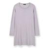 CoTTon Silk STripe KniT Long T shirT