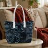 Elegant Dark Rose Textured Tote Bag for Women Casual Daily Large Capacity Fashion Shoulder Handbag