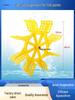 Yellow Tripod Fish Pond Aerator with Floating Impeller and 304 Screw Connector
