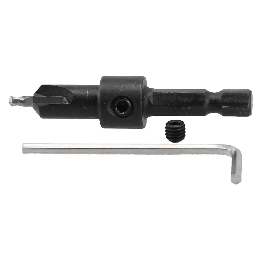1Pc Countersink Drill Bit Salad Step Drill Bit 2/2.5/2.8/3.25/3.5mm Bit Head Hex Shank For Woodworking Hole Punching Carpentry