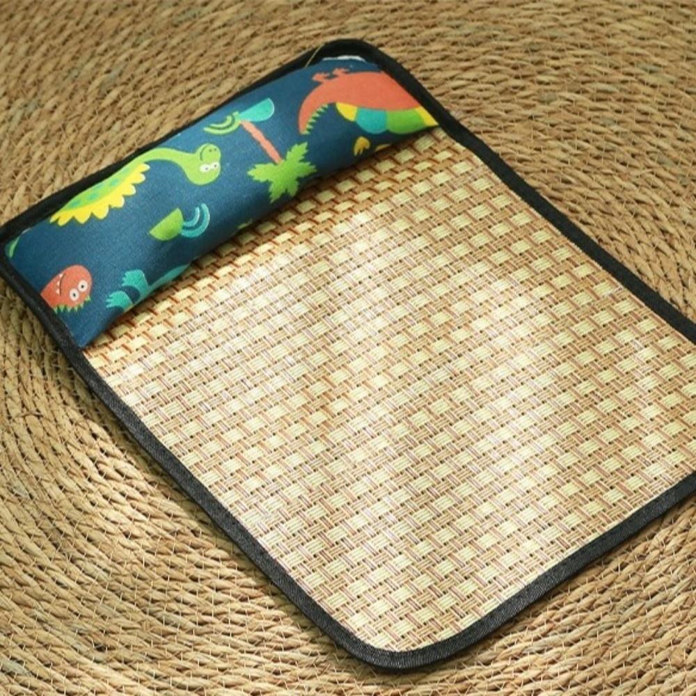 Rattan Weave Pet Cooling Mat Breathable Cat Cooling Pad Waterproof Dogs Floor Cushion Outdoor