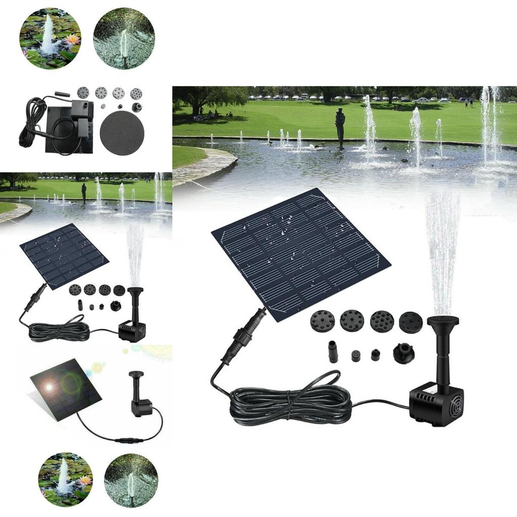 Solar Powered Fountain Garden Pond Water Feature Pump Kit Add Joy To Your Garden
