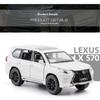 1/32 Scale LEXUS LX570 SUV Alloy Off Road Diecast Metal Model Fine Model Collection Computer Desktop Ornaments Children Birthday Gift