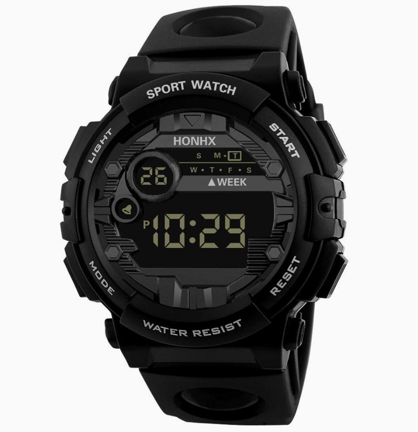 Male Electronic Watch Sports Youth Fashion Trend Watches Student Multifunctional Outdoor Sports Electronic Wristwatch