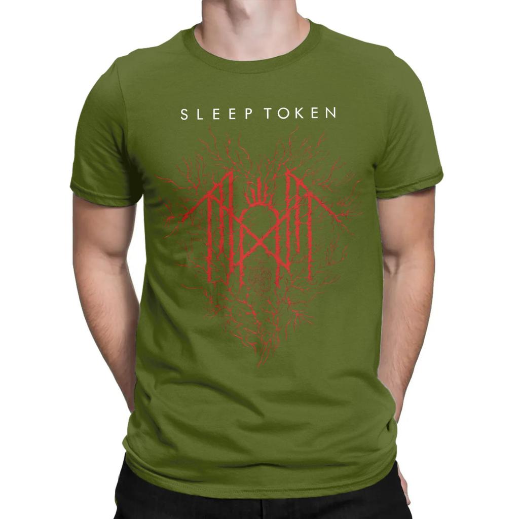 Sleeps Tokens Metal Zubehör Herren Damen T-Shirts 100% Baumwolle T-Shirt Grafikdruck T-Shirt Kleidung
