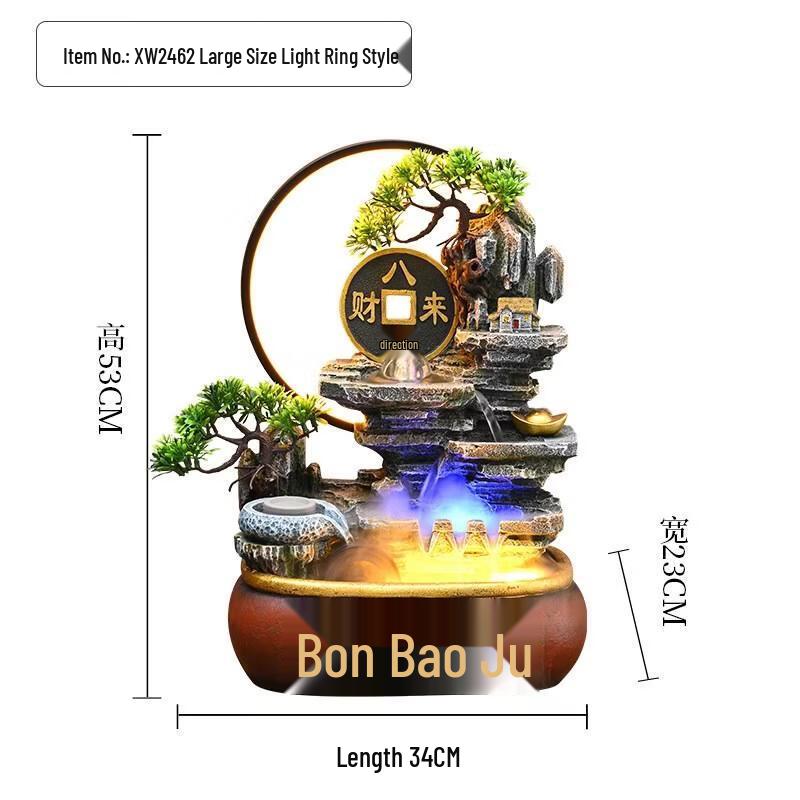 HANDUNYOU Feng Shui Desktop Water Fountain
