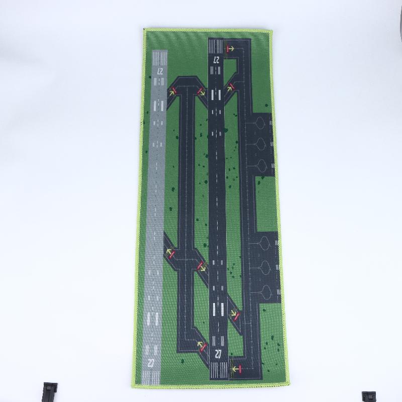 Runway Design Floor Rug 1Pcs Aviation Airport Track Non-Slip Soft Mat for Bedroom Game Room Living Room