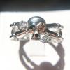 Jewelry Punk Personality Gold Ring, With A Flower Creative Color Retention Ring On The Head
