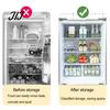 Fresh Keeping Produce Keepers Refrigerator Storage Box with Handle, Clear PET Pull Out Drawer Home Kitchen Accessories Organizer, Stackable