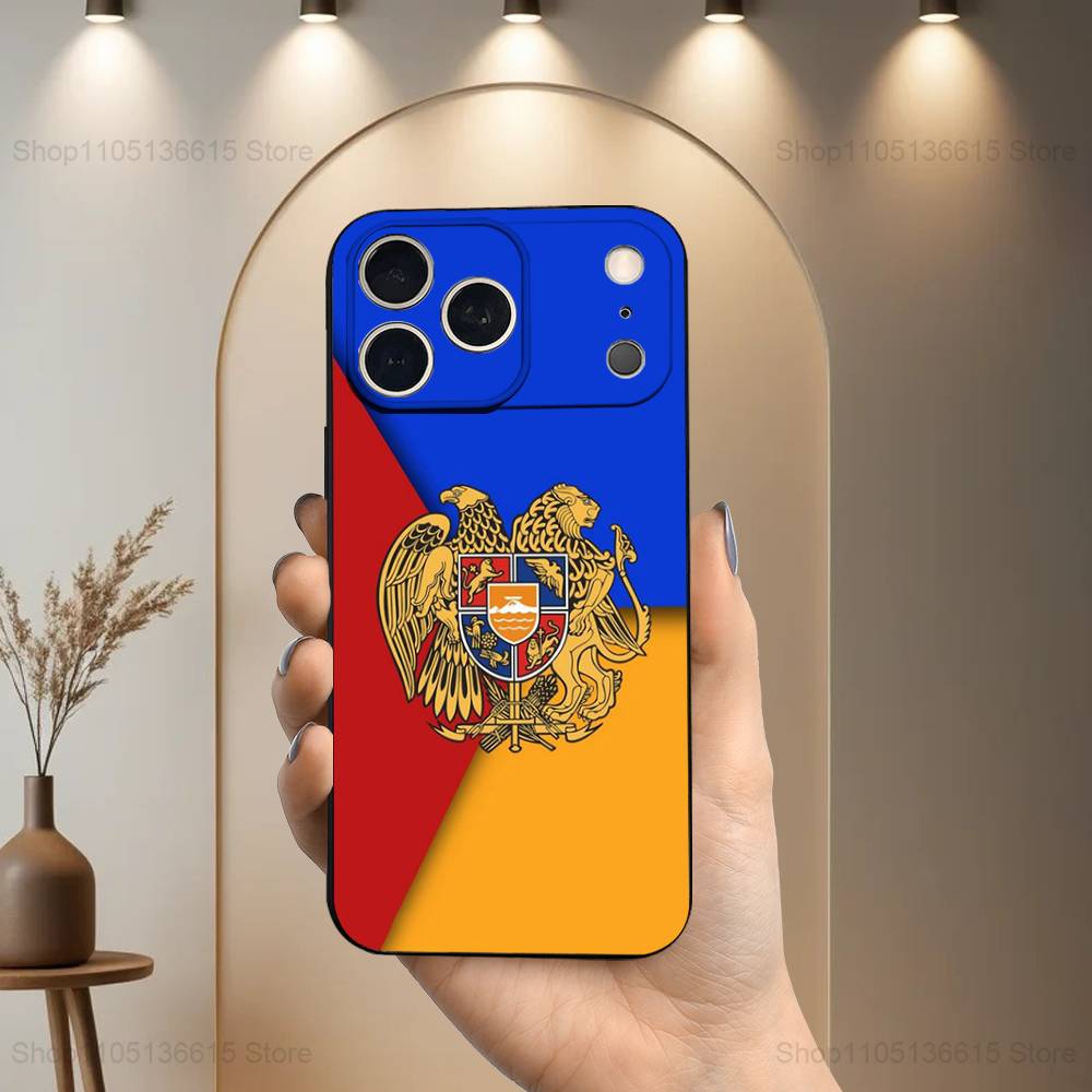 

Armenian Passport Art Case For iPhone 15,17,16,12,14,13,11,Plus,Pro Max,XS,X,Mini,8,7,XR,SE,Soft Silicone Black iPhoneXR