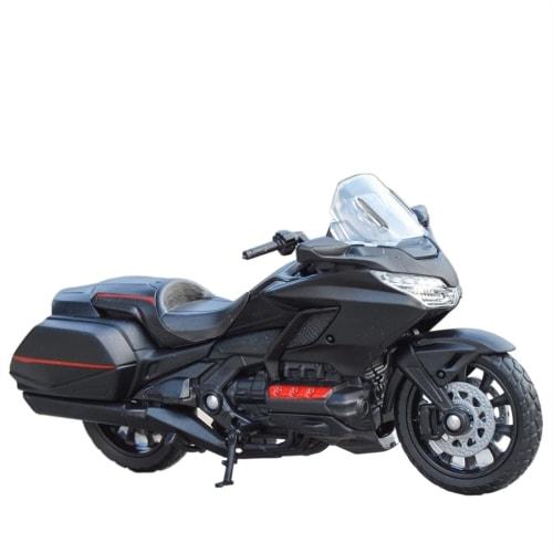 

1/18 Scale Honda Gold Wing 2020 Red Diecast Motorcycle Model, Birthday Gift, Kids Toy, Car Collection (Black)