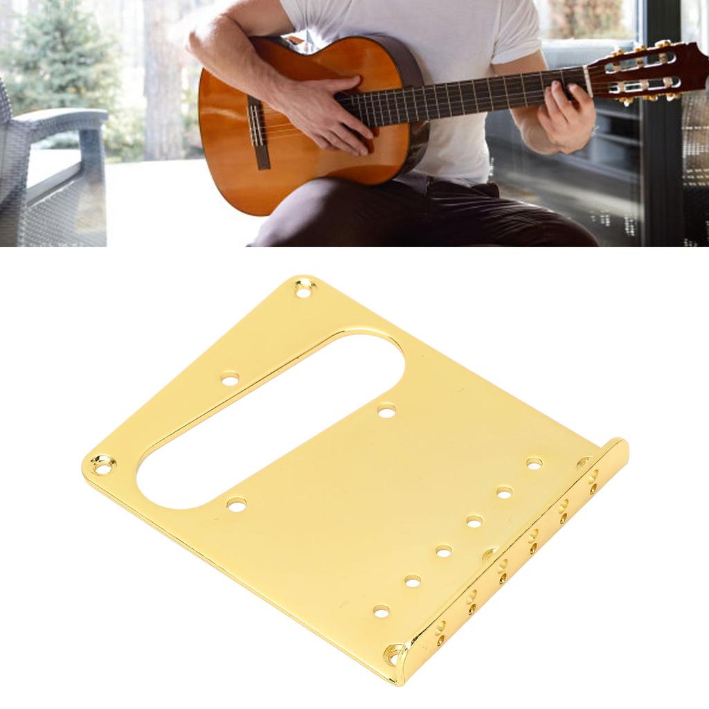 Top Loader Guitar Bridge Plate Steel 6 Strings Gold Color Electric Guitar Bridge Base Plate