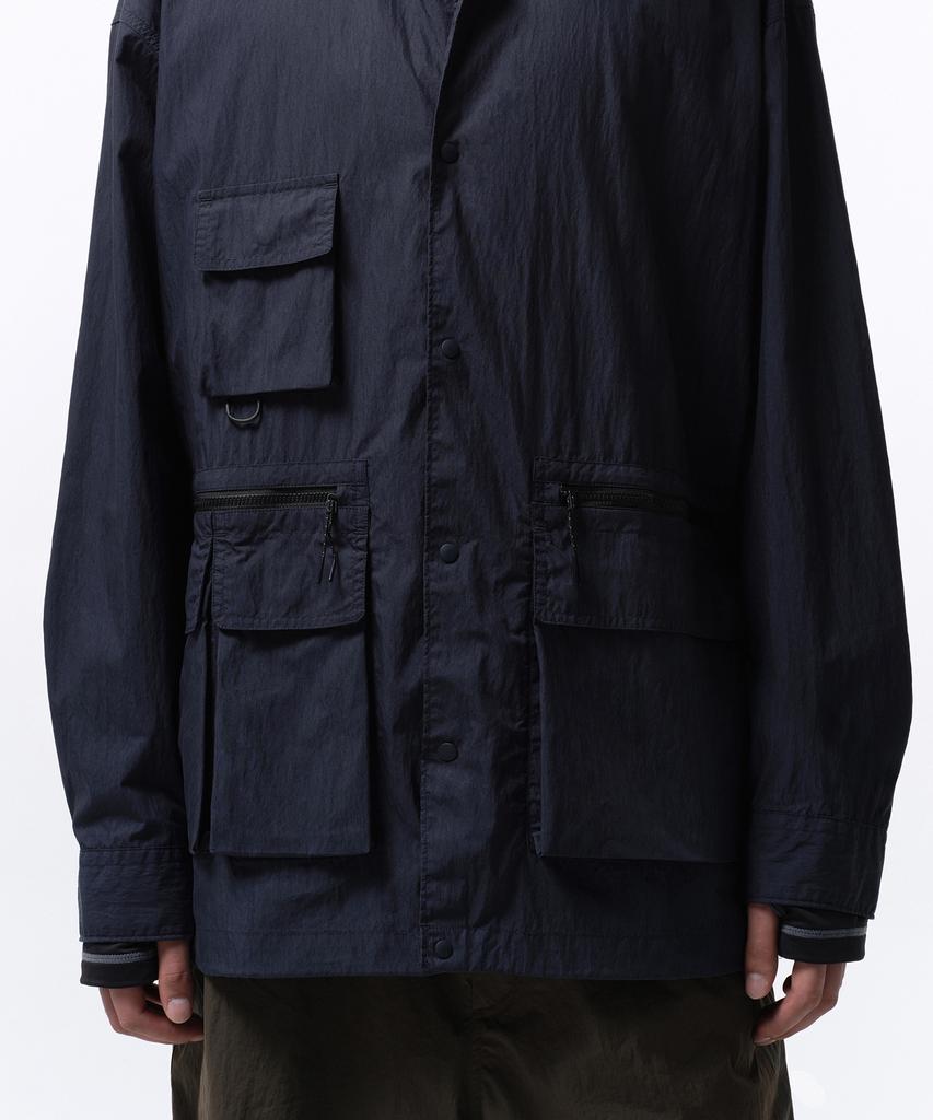 MUSINSA STANDARD [City Leisure] Cn Oversized Utility Shirt [Navy]