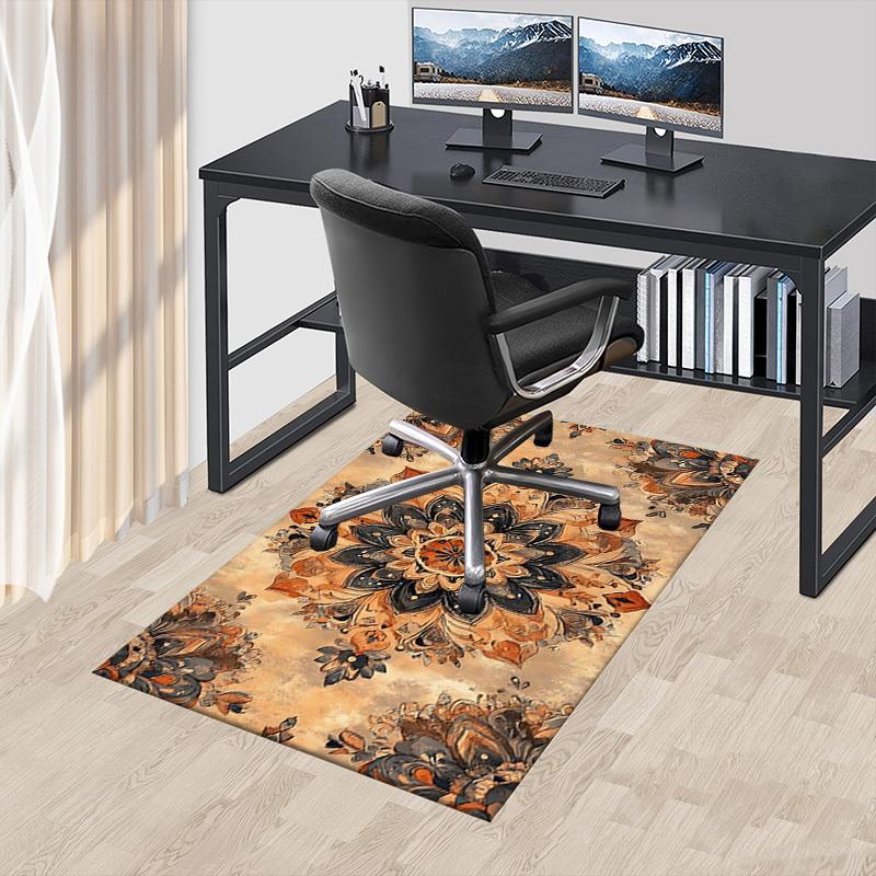 1PC Floral Pattern Extra Large Non Slip Floor carpet, Office, family, Studio Large Area Rug Indoor Rugs, Bold Statement Piece
