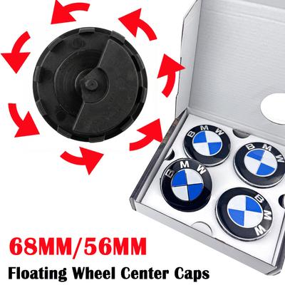 YY-Pro E90 E91 E92 E93 F30 F10 F11 F04 E84 E83 F25 E70 F15 E72 M3 M5 M6 Autopříslušenství 56/68mm Plovoucí středové krytky kol