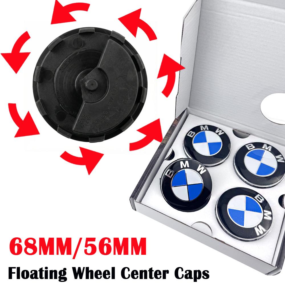 YY-For Bmw E90 E91 E92 E93 F30 F10 F11 F04 E84 E83 F25 E70 F15 E72 M3 M5 M6 Auto Accessories 56/68mm Floating Wheel Center Caps CVA6
