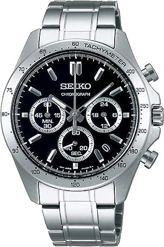 [Seiko] SEIKO 1/5 second chronograph quartz watch for men SBTR013 Black [Domestic genuine product]