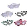 Masquerade Mask Rhinestones Eye Mask Masquerade Eye Mask Halloween Party Eyewears For Women Masquerade Wedding Party