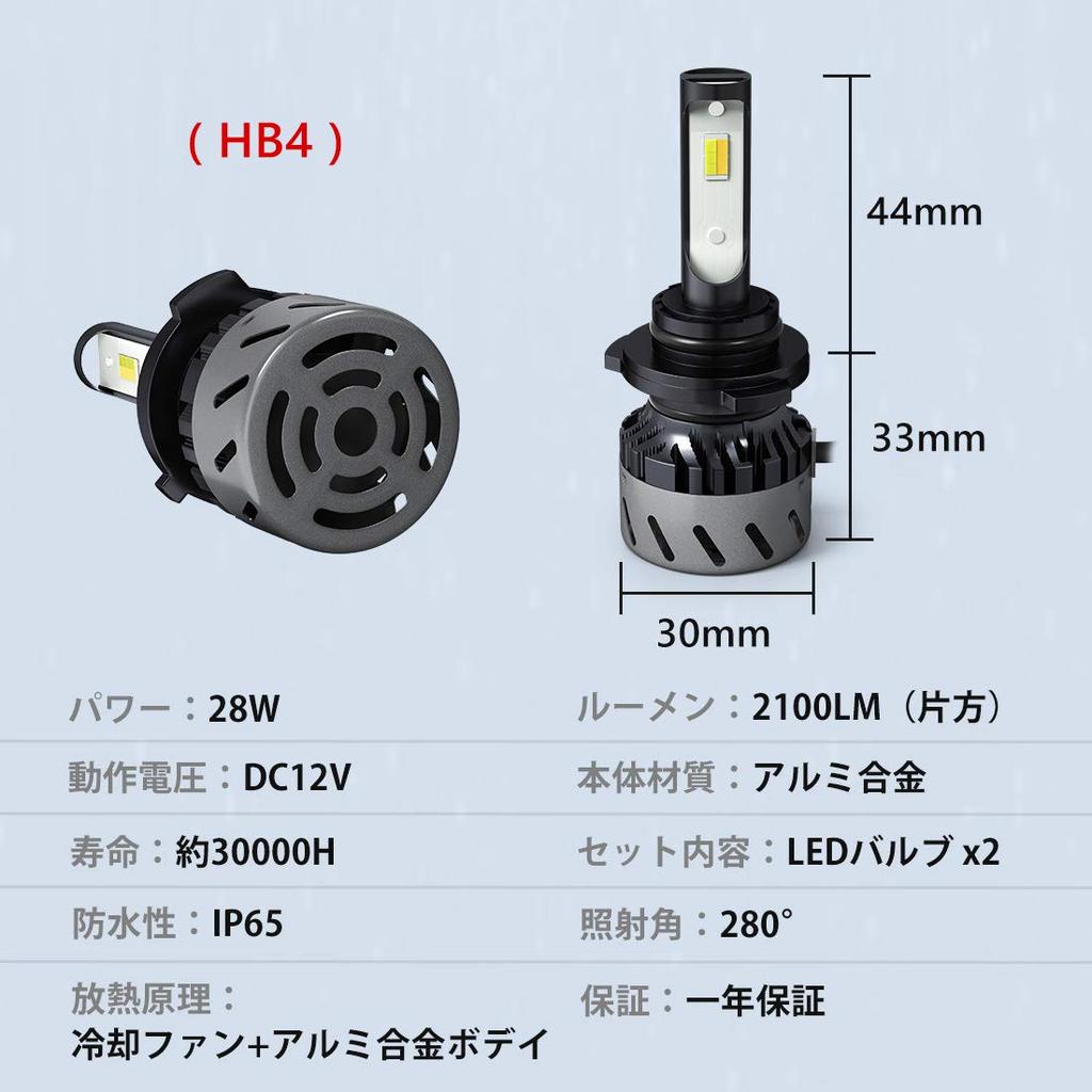 Compact LED Fog Lights HB4 3 Color Temperature 3 Mode DC12V LED POOPEE Headlights 4300K Switching 9006, Switching, Vehicle, Integrated, Ultra-Mini