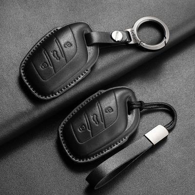 Leather Car Smart Remote Key Case Cover Shell For Roewe RX5 I5 I6 RX3 RX8 ERX5 D6 D7 D5X Durable Anti-Scratch Auto Key Protecter