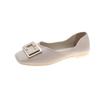 Single shoes women's summer 2025 new French soft leather summer flat-bottomed Doudou spring and autumn soft-soled fairy spring gentle shoes